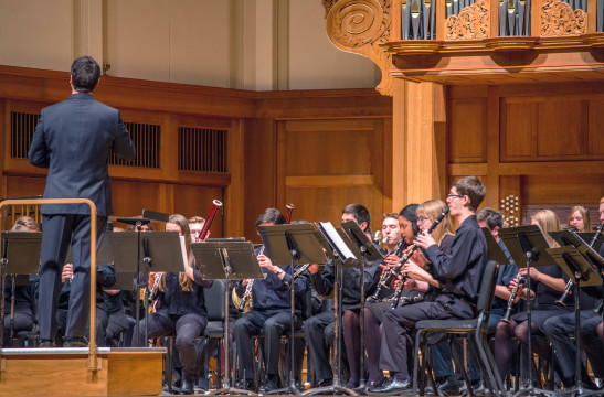 The Lawrence University Symphonic Band performed a diverse set of pieces in their concert titled “Fiesta!” on Friday, Feb 5.  Photos by Veronica Bella